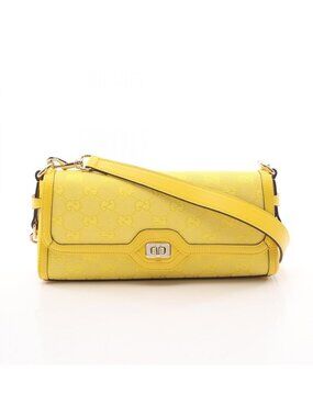 Gucci Shoulder Bag Luce Small Bag GG Canvas Yellow